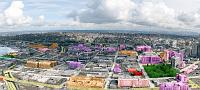 South Lake Union highlighted from Space Needle